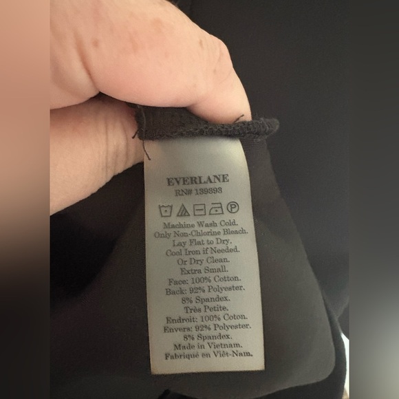 Everlane Scuba Knit Relaxed Tunic Dress in Black | Size XS - Picture 8 of 8